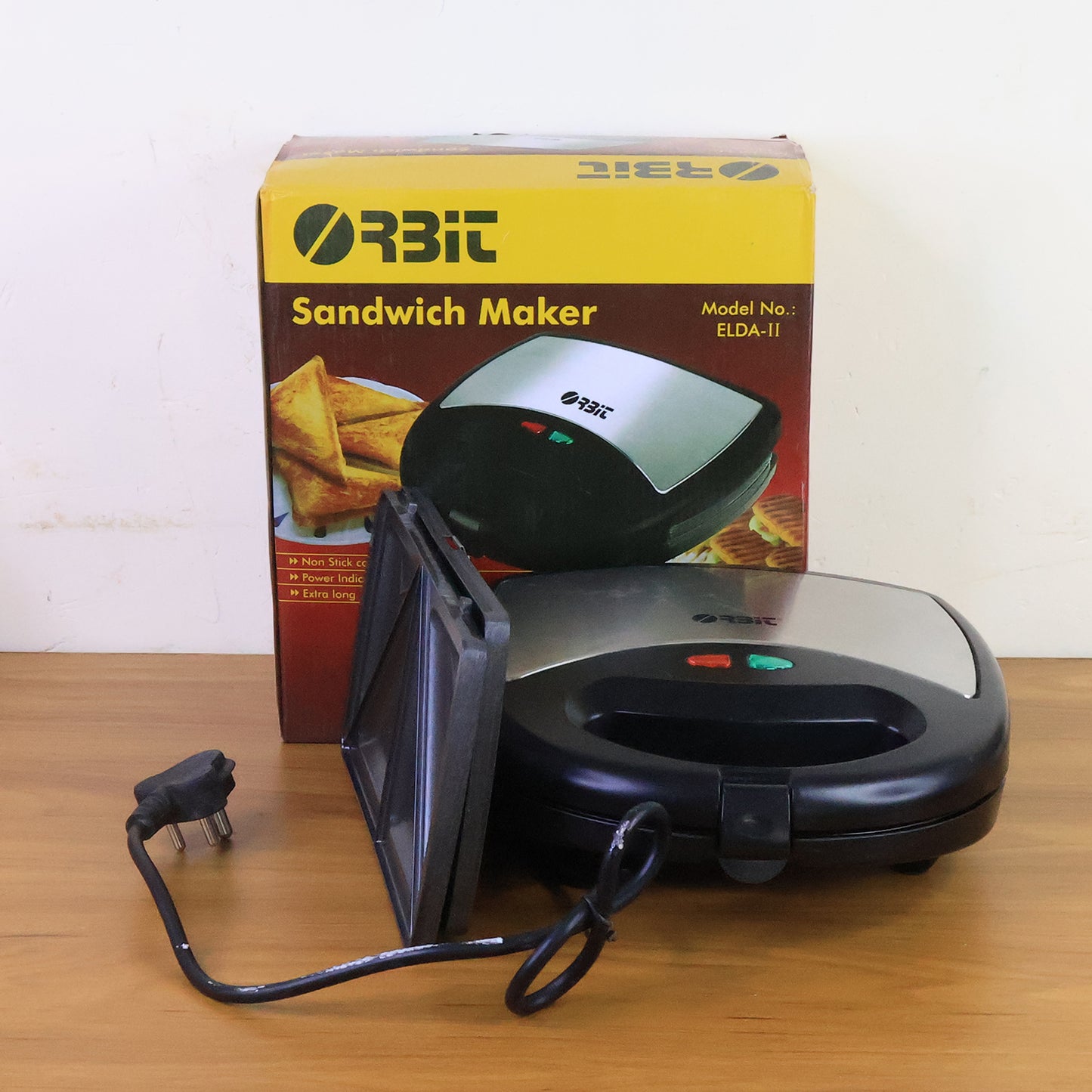 Orbit Sandwich Maker With Interchangeable Plates (800w  1 Pc) - Zidbik