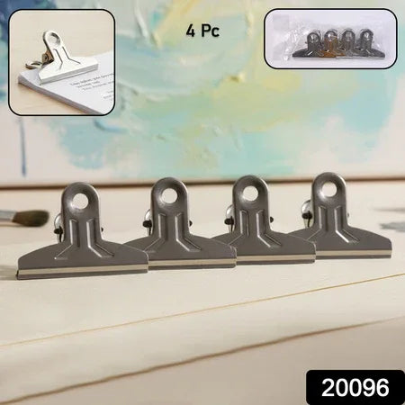Heavy Duty Metal Paper Clamp Clips (4 Pc) - Zidbik