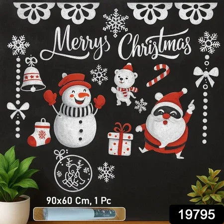 Christmas Theme Decorative Wall Sticker 90x60 Cm (1 Pc) - Zidbik