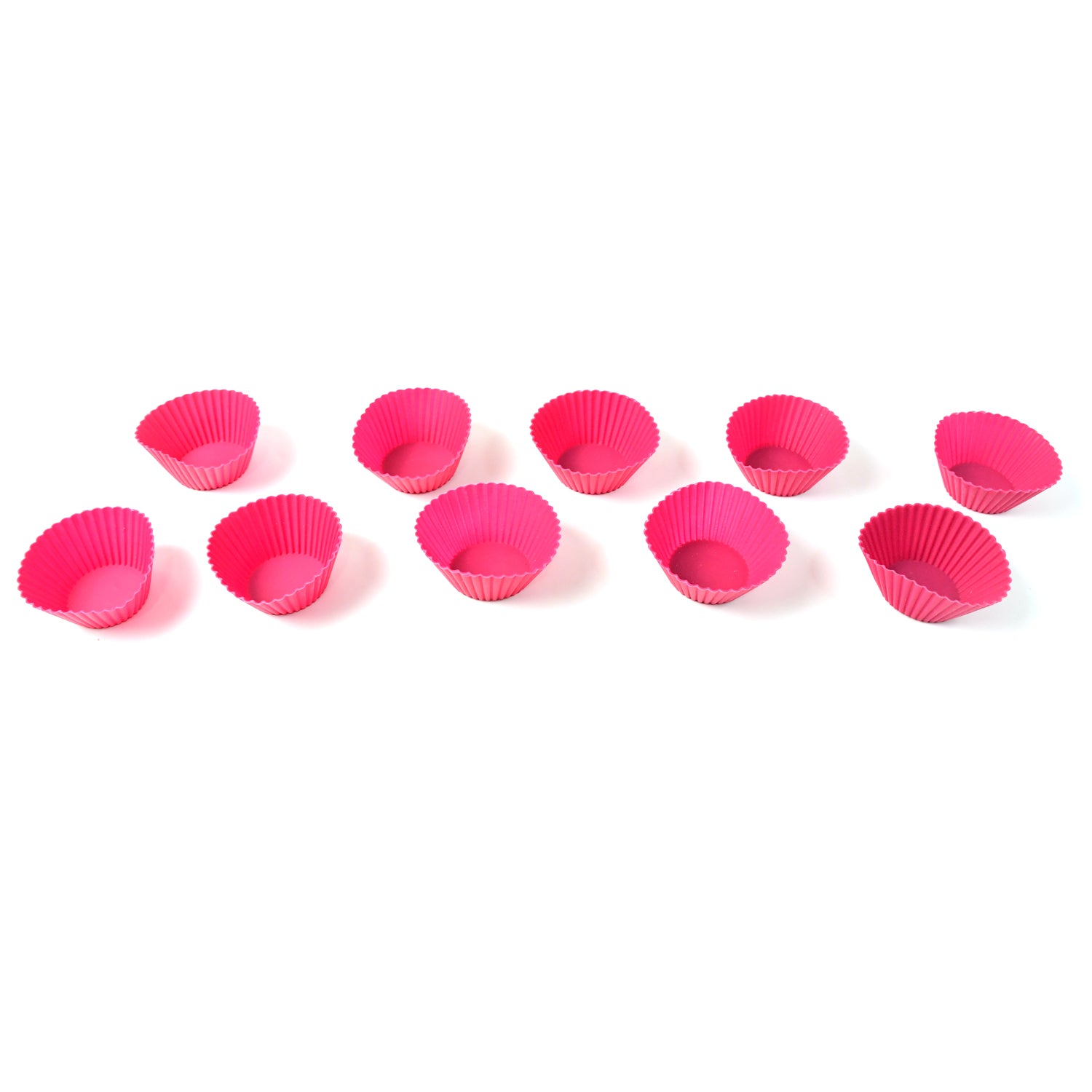 Silicone Cup Cake Mould (10 Pcs Set) - Zidbik