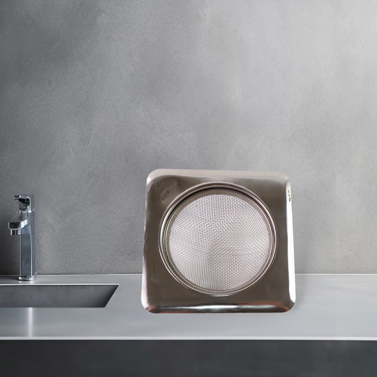 Stainless Steel Square Sink Strainer (1 Pc) - Zidbik