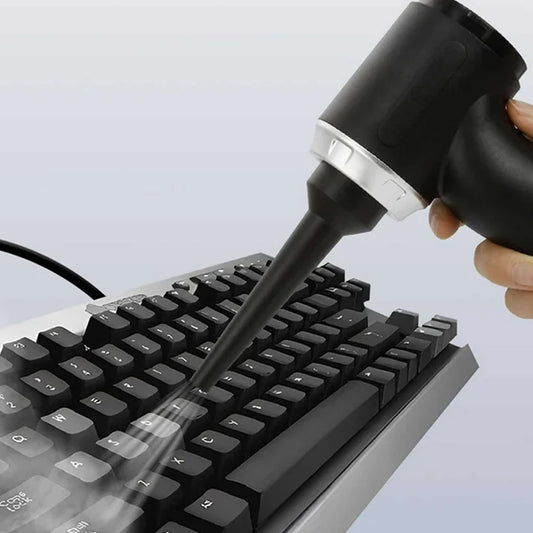 7394 3 In 1 Car Mini Vacuum Cleaner With Blower Wireless Portable Rechargeable Handheld High Power Suction Vacuum Cleaning Machine For Home Car Computer Keyboard Cordless Air Blowing Dusting - Zidbik