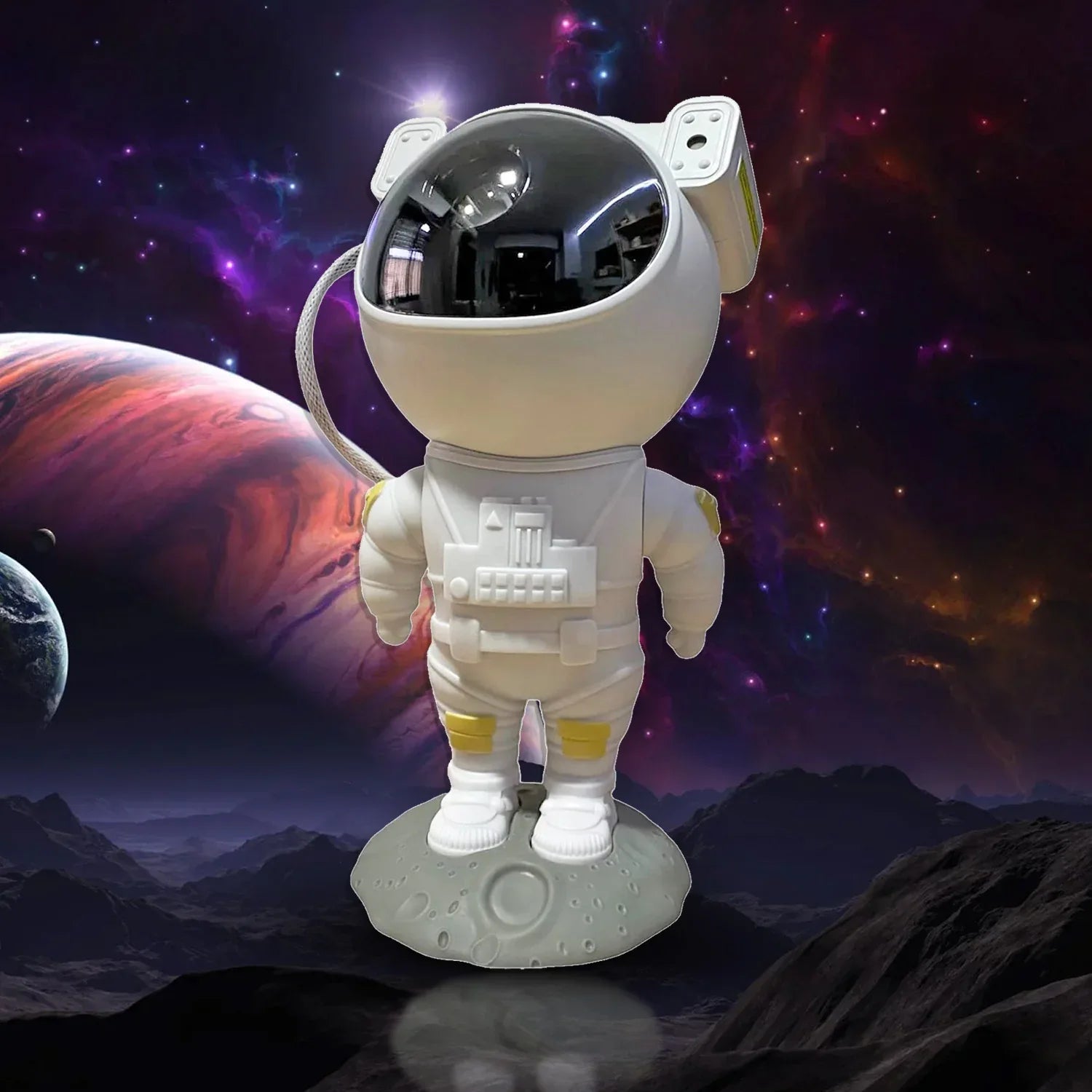 Astronaut Galaxy Star Projector for Kids & Adults | Robot Sky Night Lamp with Remote Control | Bedroom Space Light Projector - Zidbik