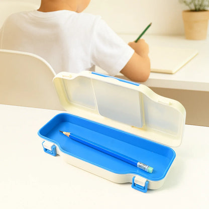 Kids Pencil Box With Built-in Tic Tac Toe Game - Zidbik