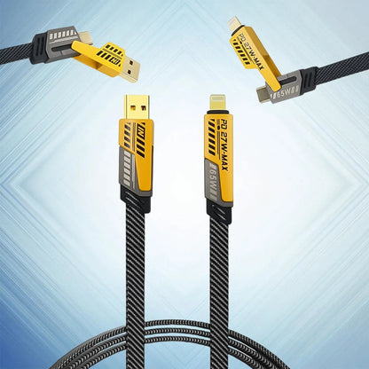 4 In 1 Fast Charging Cable (1 Pc Loose) - Zidbik