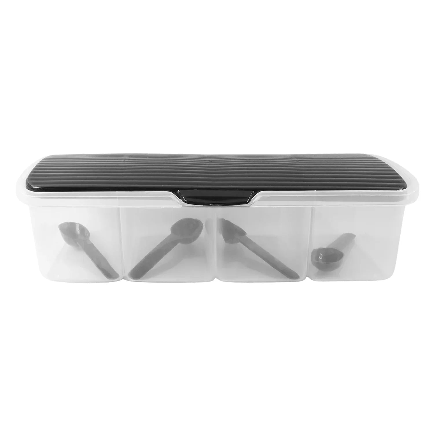 Kitchen Multipurpose Air-tight 4 Sections Storage Containers Masala Box (1 Set) - Zidbik
