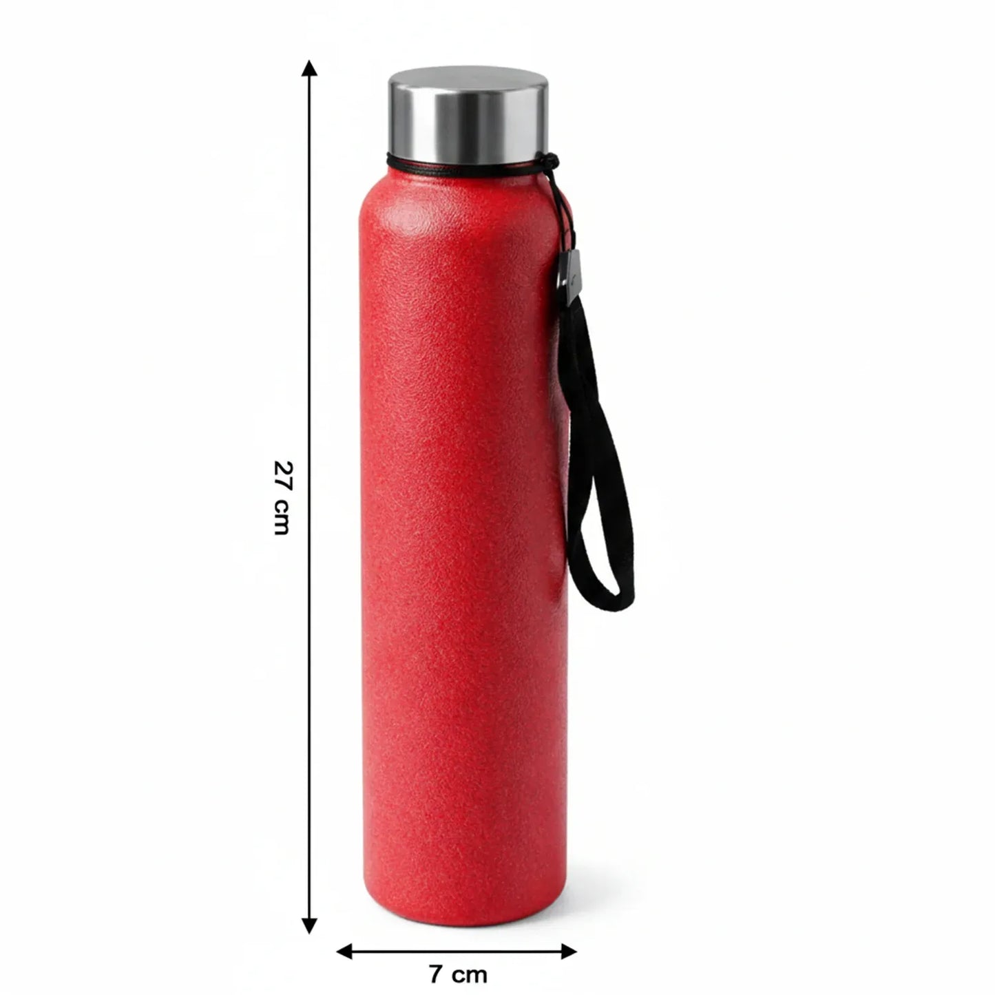 Red Alpha Pro Classic Stainless Steel Water Bottle 1000 Ml Red Color - Zidbik