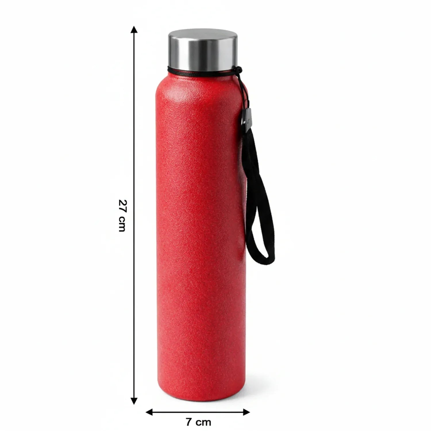 Red Alpha Pro Classic Stainless Steel Water Bottle 1000 Ml Red Color - Zidbik