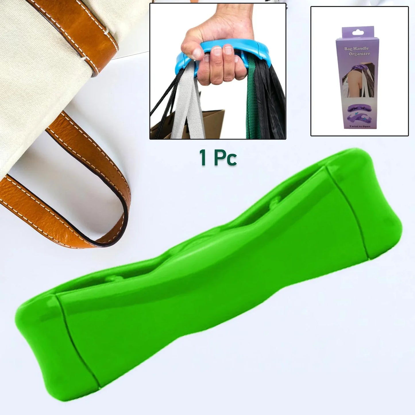 Click Carry Grocery Bag Holder (1 Pc Multi Color) - Zidbik