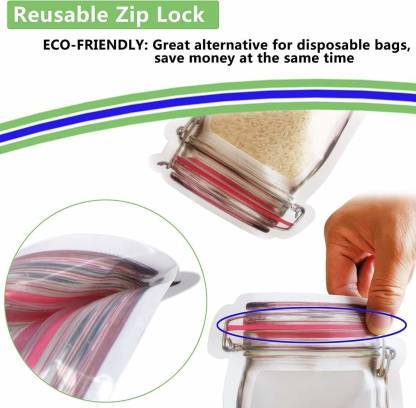 0855 Plastics Transparent Jar Shaped Stand-up Pouch With Zipper - Zidbik