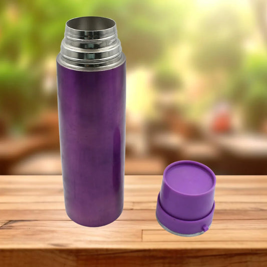 12765 Stainless Steel Water Bottle Leak Proof Rust Proof Hot Cold Drinks Gym Sipper Bpa Free Food Grade Quality Steel Fridge Bottle For Office Gym School (500 Ml Approx) - Zidbik