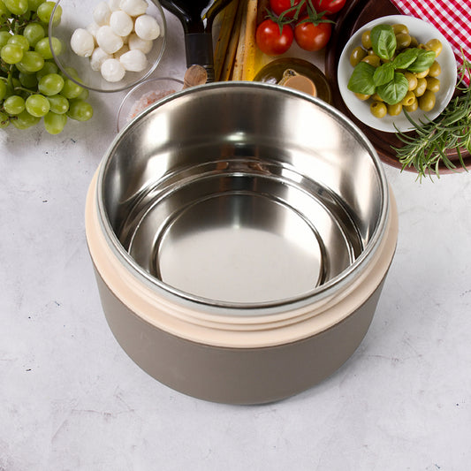 8716 Ganesh Cresta Food Insulated Airtight Leak-proof Lunch Box With Spoon For Office School Picnic (1pc) - Zidbik