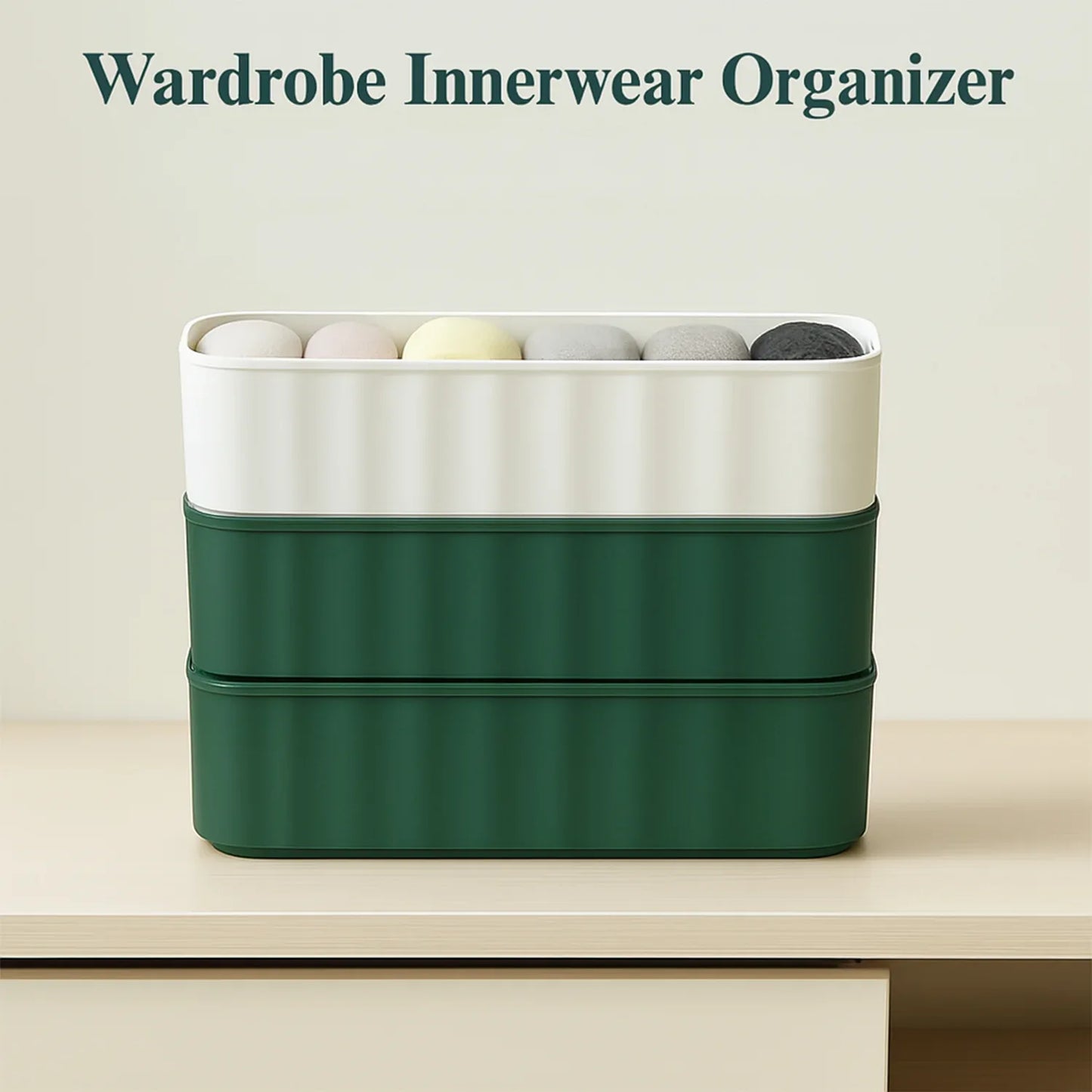 236 5-compartments Sockshandkerchiefunderwear Storage Box Socks Drawer Closet Organizer Storage Boxes (Pack Of 4) - Zidbik