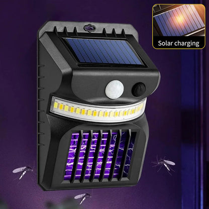 Bug Zapper Outdoor 2 In 1 Solar Mosquito Zapper Lamps (1 Pc) - Zidbik