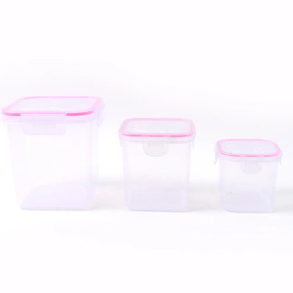 Kitchen Storage Container Set Of 3 Pcs (250 500 1000 Ml) - Zidbik