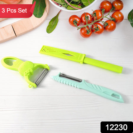 Kitchen Vegetable Peelers (3 Pc Set) - Zidbik