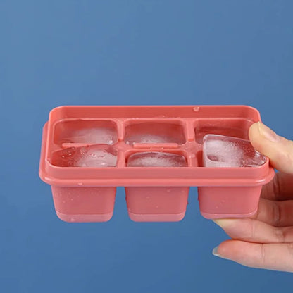 4750 6 Cavity Silicone Ice Tray Used In All Kinds Of Places Like Household Kitchens For Making Ice From Water And Various Things And All. - Zidbik