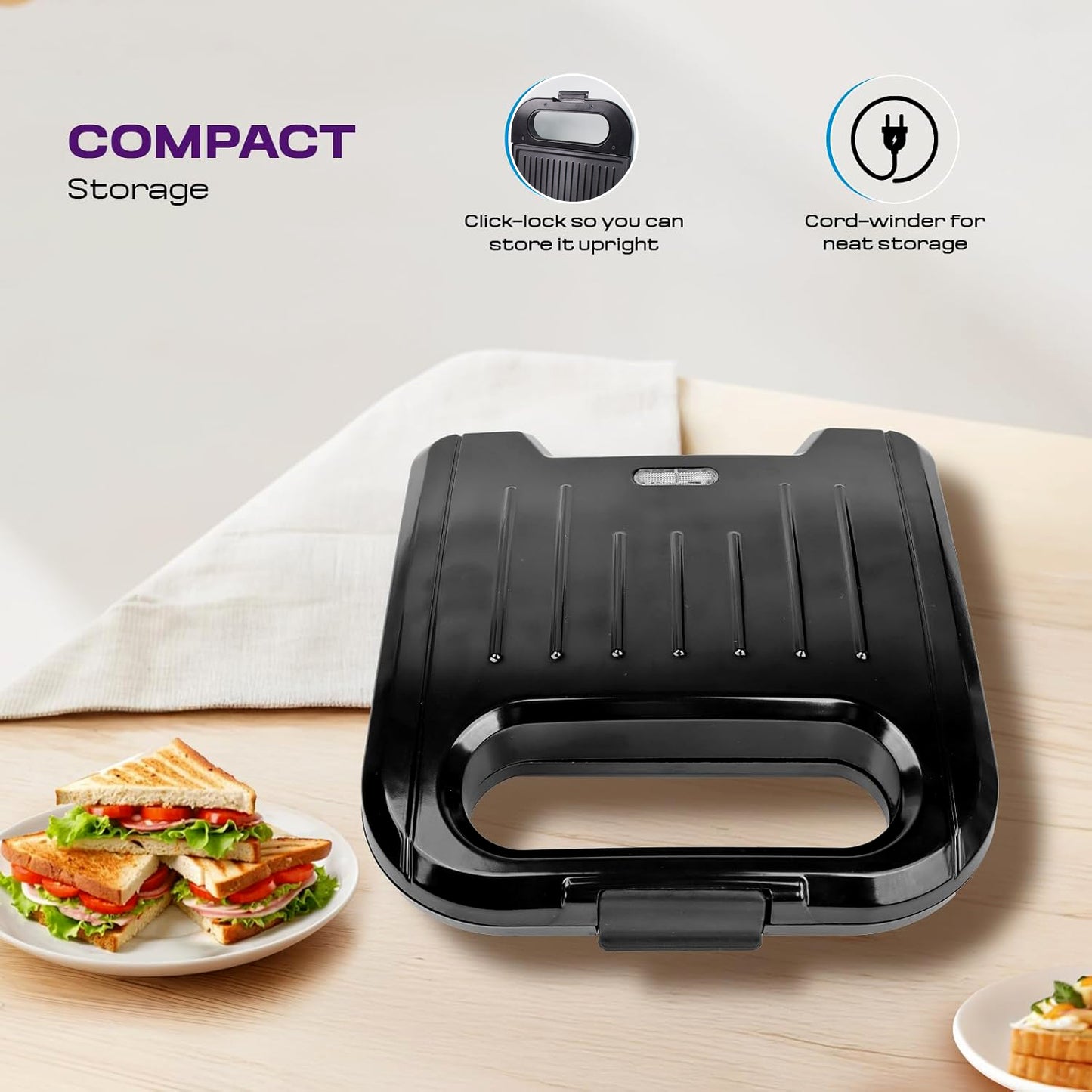 Orbit Sandwich Toaster Maker (800w  1 Pc) - Zidbik