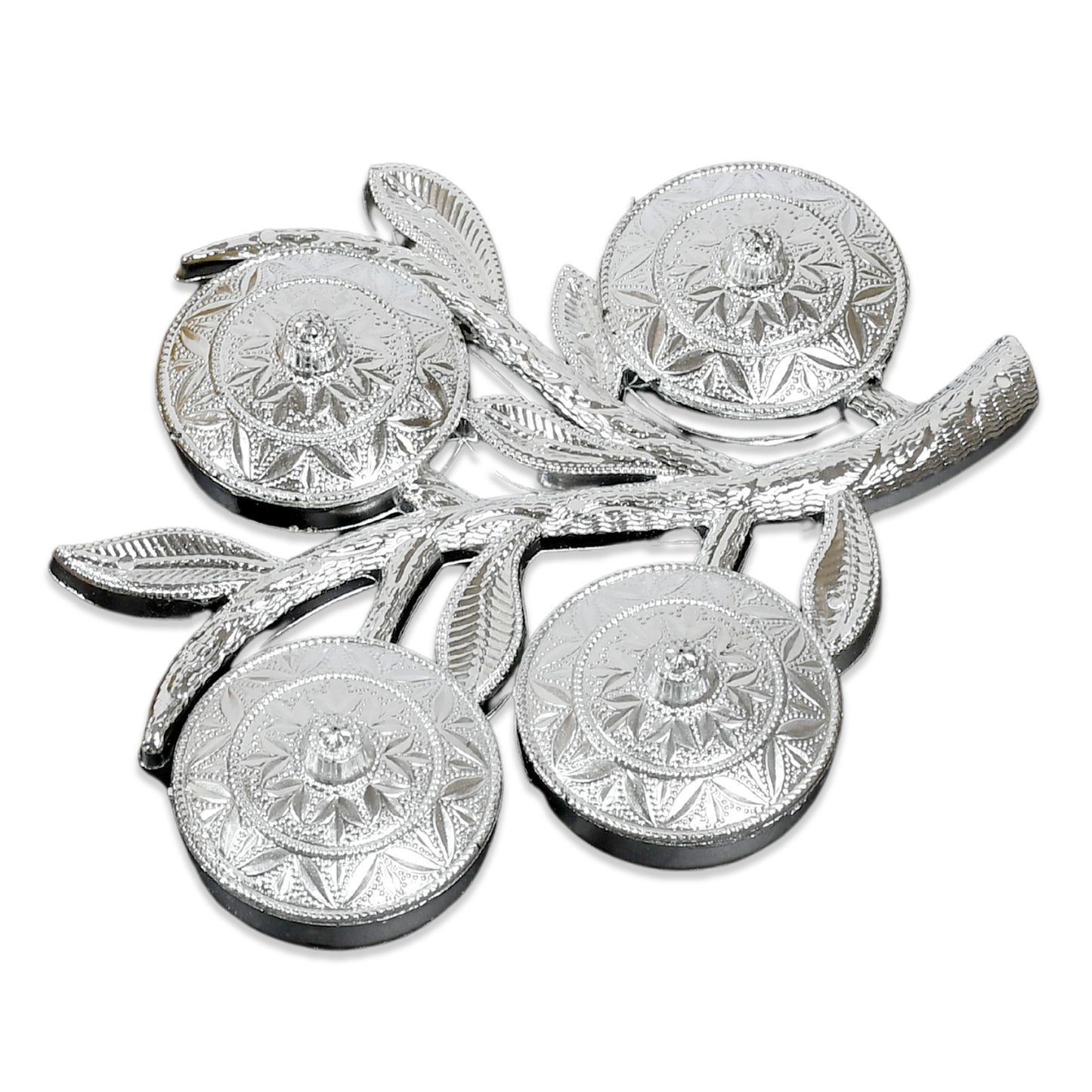 5283 Tree Shape 4 Compartment Mukhwas Dani Serving Tray For Home  Kitchen Use - Zidbik