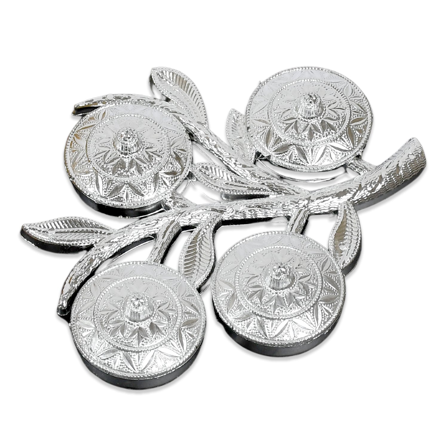 5283 Tree Shape 4 Compartment Mukhwas Dani Serving Tray For Home  Kitchen Use - Zidbik