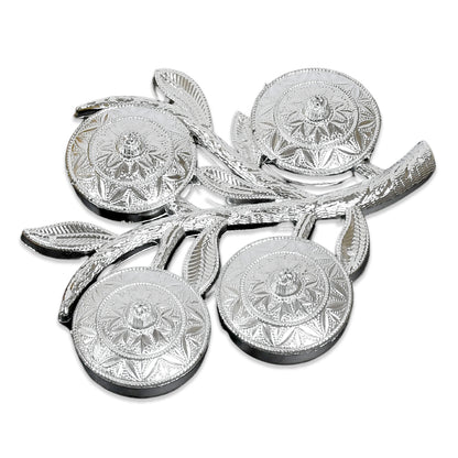 5283 Tree Shape 4 Compartment Mukhwas Dani Serving Tray For Home  Kitchen Use - Zidbik