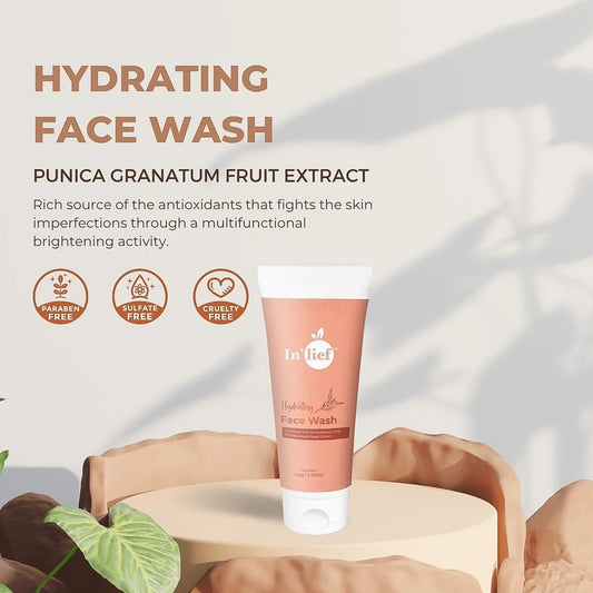 Inlief Deep Hydrating Face Wash - Refreshing Formula for Deep Cleanse (100 Gm) - Zidbik