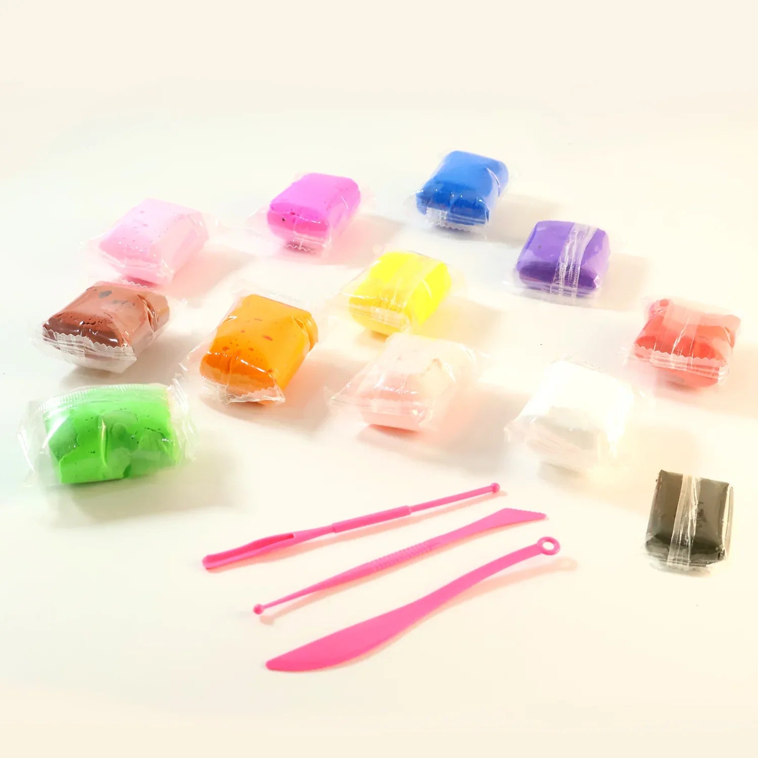 Kids 12 Color Antibacterial Super Clay Set For Creative Play (1 Set) - Zidbik