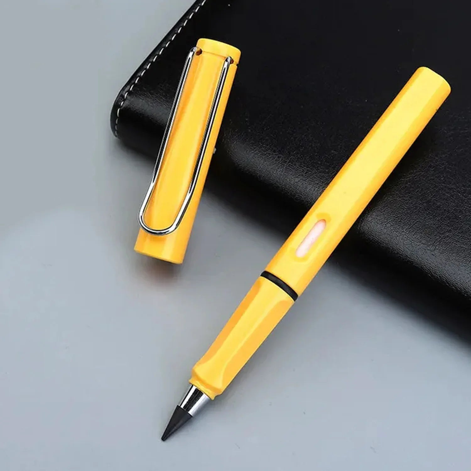 8868 2 In1 Everlasting Pencil Replaceable Head With Eraser Inkless Pencils Eternal Infinite Pencil Portable Everlasting Pencil Reusable Erasable Magic Pencils For Kids Painting Stationary Set (1 Pc) - Zidbik