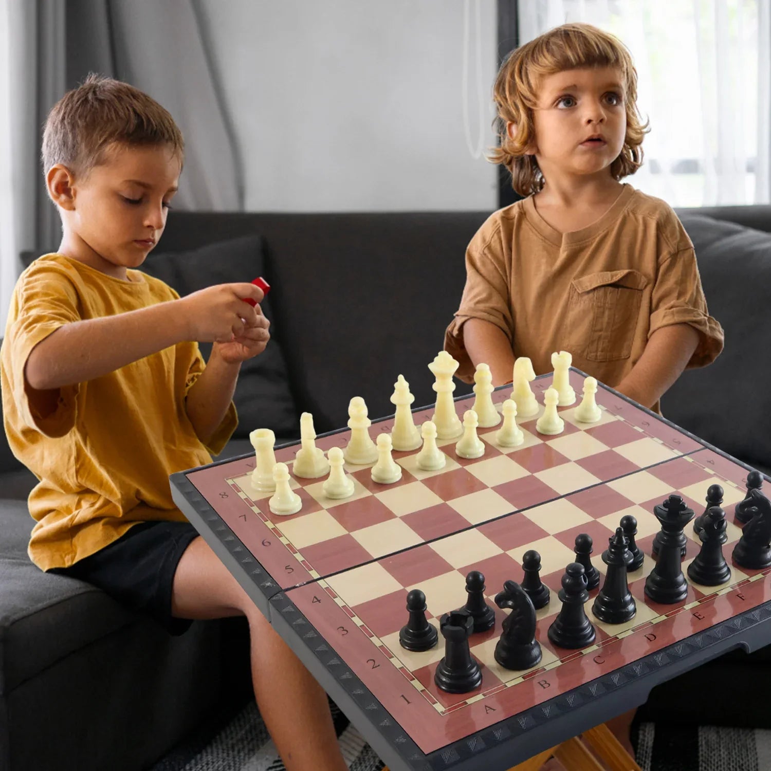 Foldable Magnetic Chess Board Game Set (24 X 24 Cm) - Zidbik