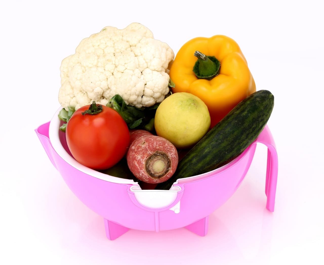 2214 Multifunctional Vegetable Fruits Cutter Shredder With Rotating Drain Basket - Zidbik