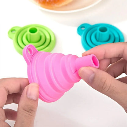 4677 Silicone Funnel For Kitchen Use Oil Pouring Sauce Water Juice - Zidbik