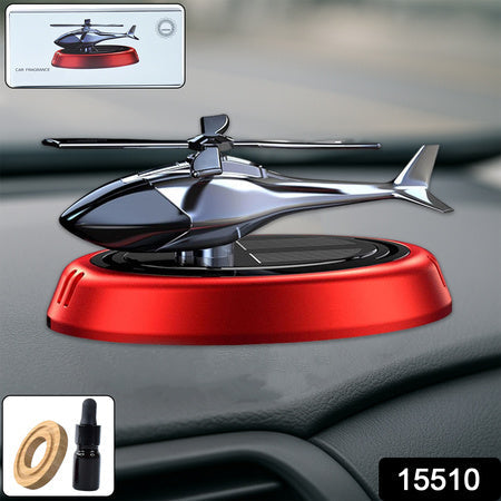 Solar Helicopter Car Air Freshener - Solar-Powered Rotating Freshness Solution - Zidbik