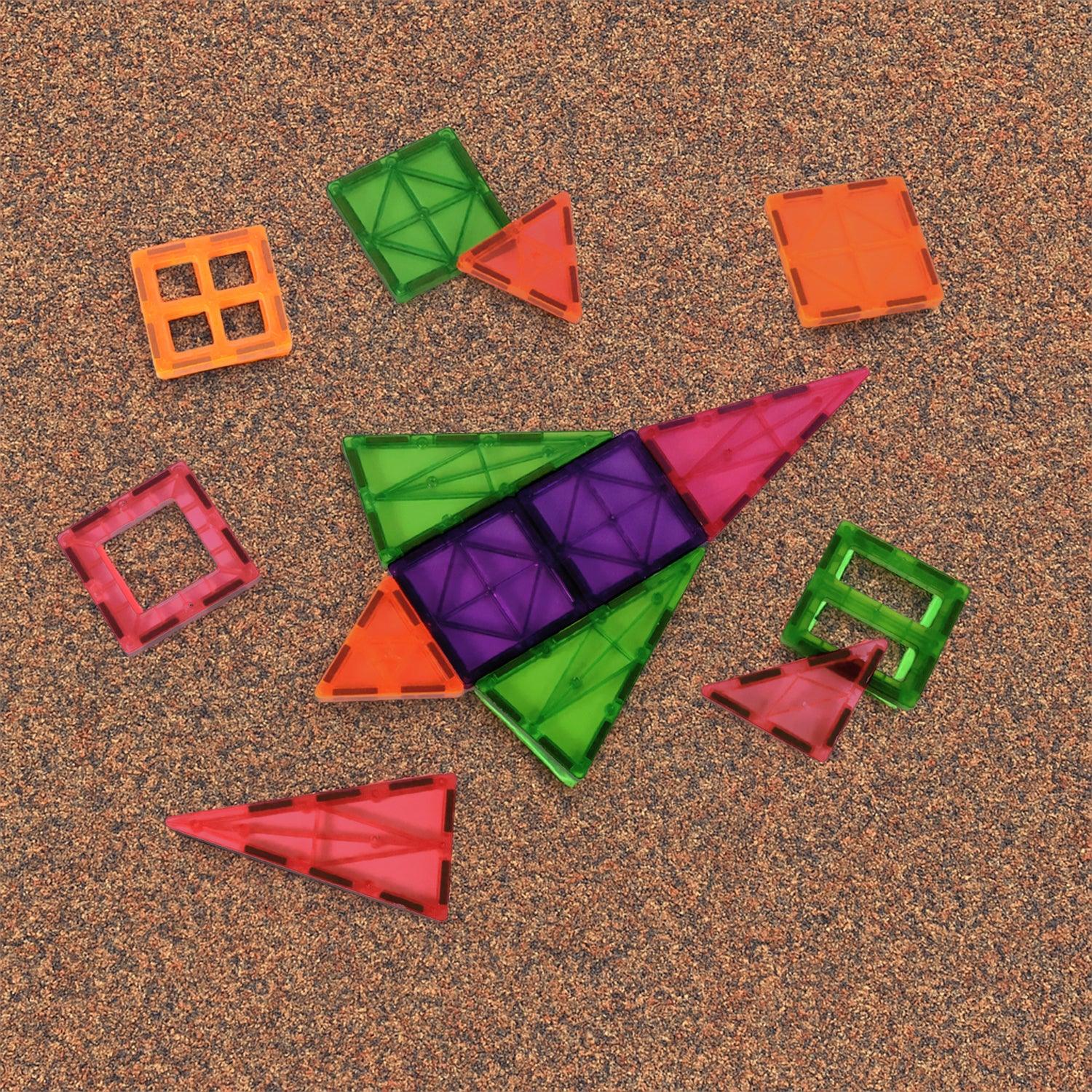 Magnetic Building Tiles - (32pc Set) - Zidbik