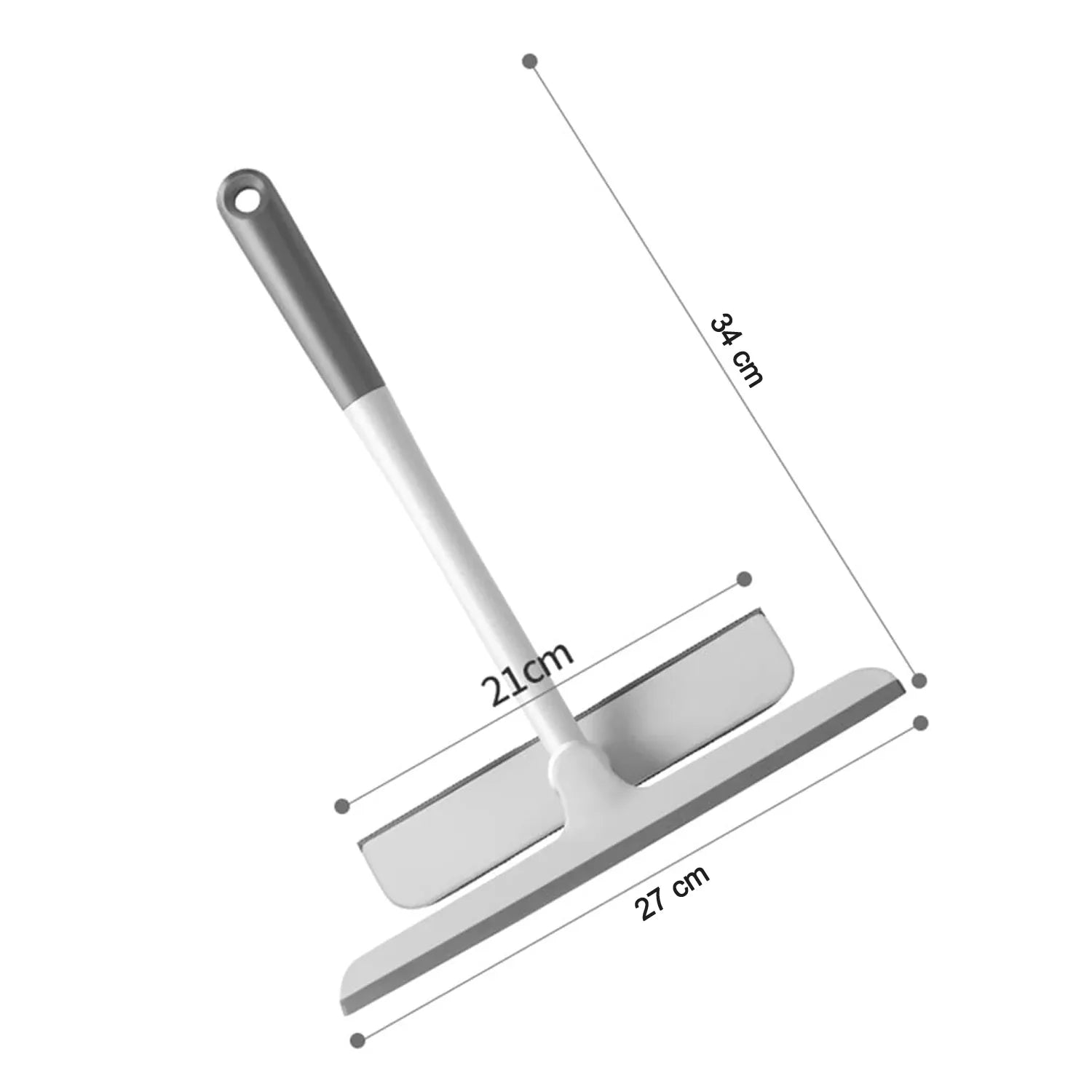2-in-1 Window Glass Cleaning Wiper With Microfiber Pad - Zidbik