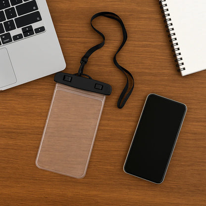 6922 Mobile Cover Pouch Transparent Waterproof Sealed Plastic Smartphone Protective Pouch Coverbag For All Mobile Phones - Zidbik