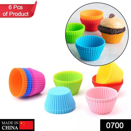 0700 Silicone Cupcake Shaped Baking Mold Fondant Cake Tool Chocolate Candy Cookies Pastry Soap Moulds - Zidbik