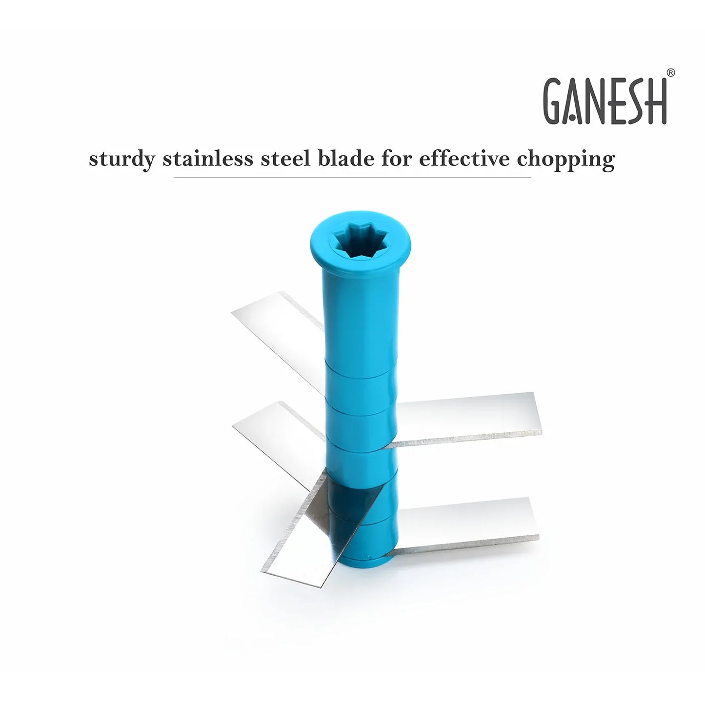 8107 Ganesh Master Chopper With 5 Stainless Steel Blades Xl Large Jumbo Chopper (900 Ml) - Zidbik