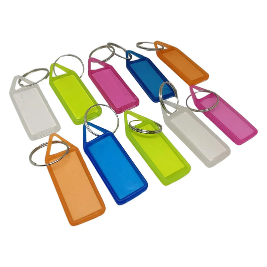 10 Pc Keychain Tag Label Used For Decorative Purpose On Keys And All - Zidbik