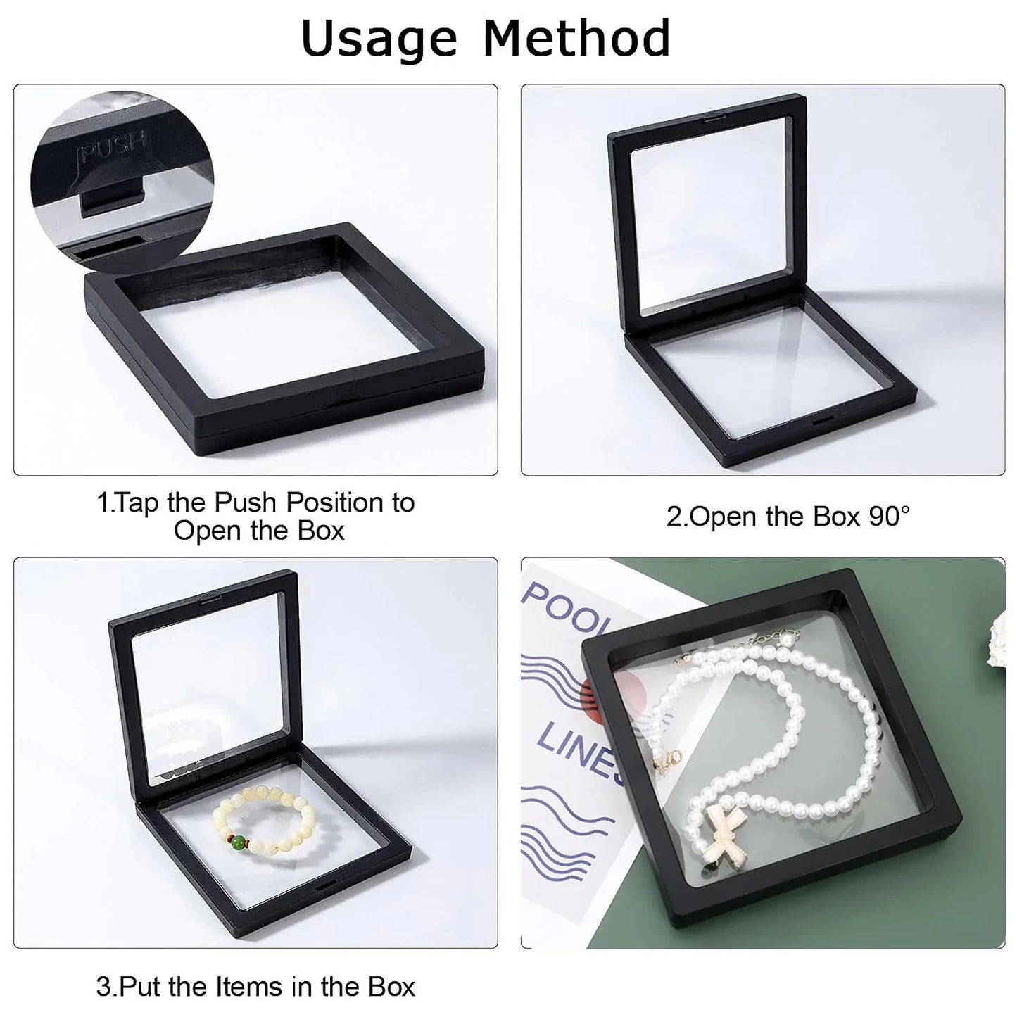 Transparent Jewellery Display Box (11x11 Cm 1 Pc) - Zidbik