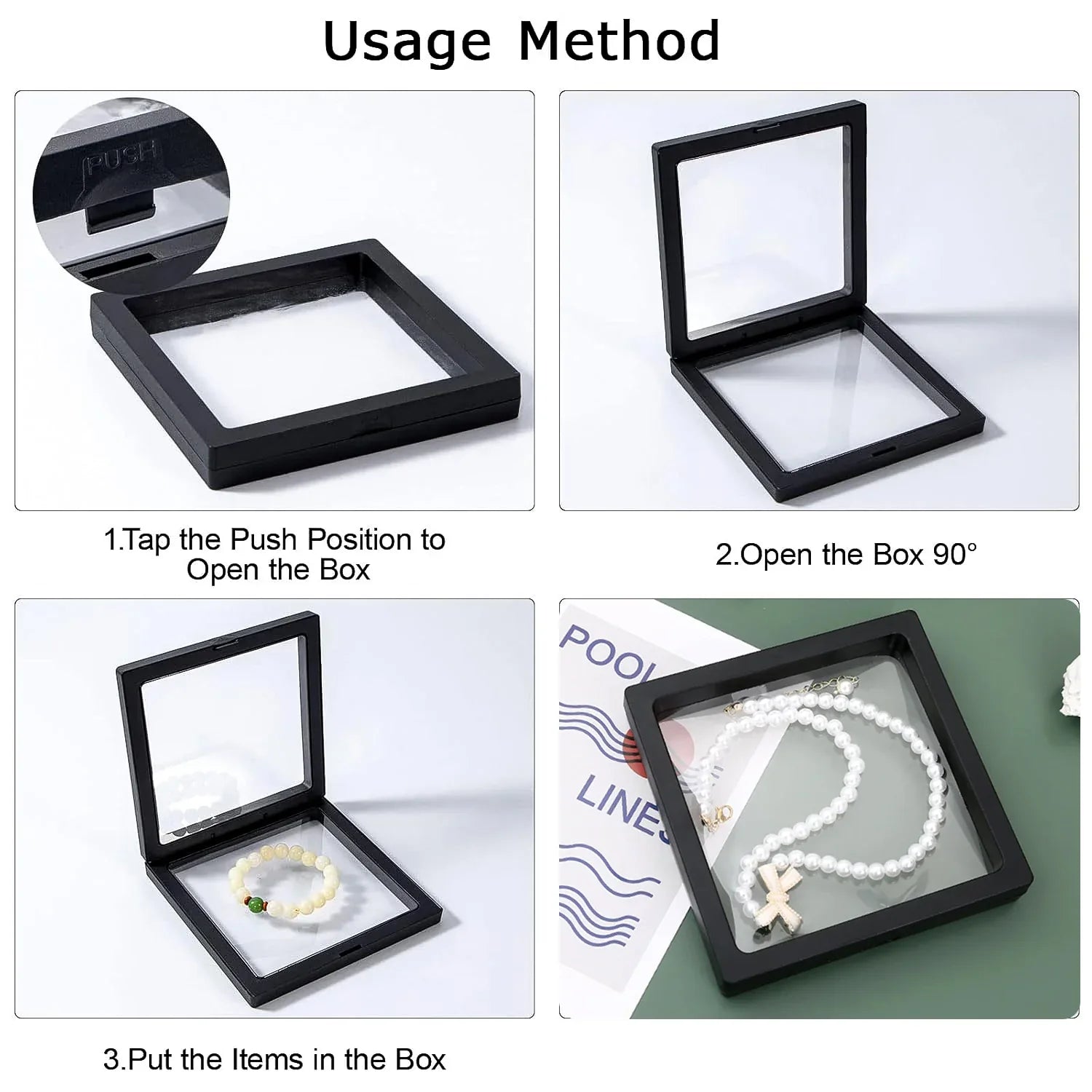 Transparent Jewellery Display Box (11x11 Cm 1 Pc) - Zidbik