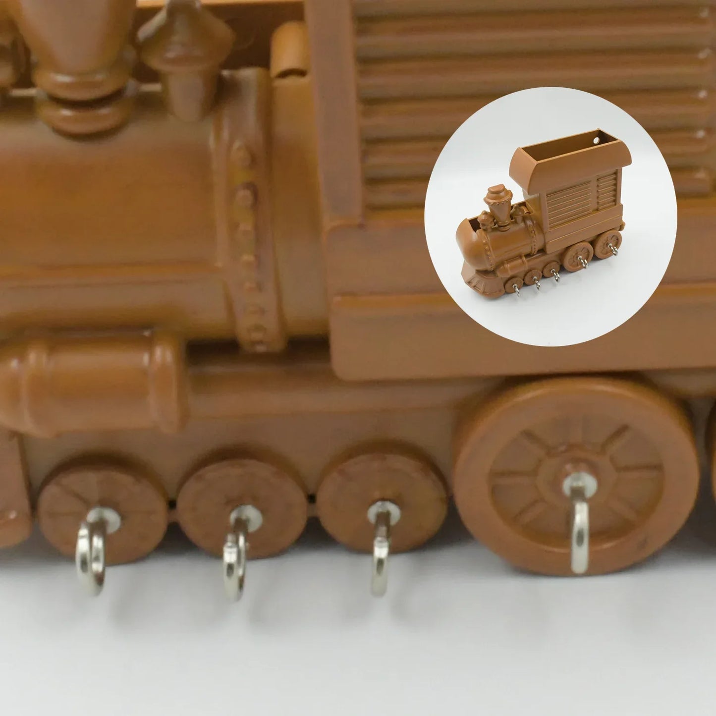 1653 Plastic Train Engine Design Plastic Key Holder Mount Decorative Keys Organizer Key Holder Key Stand Key Holder For Home Office Antique Key Holder (1 Pc) - Zidbik
