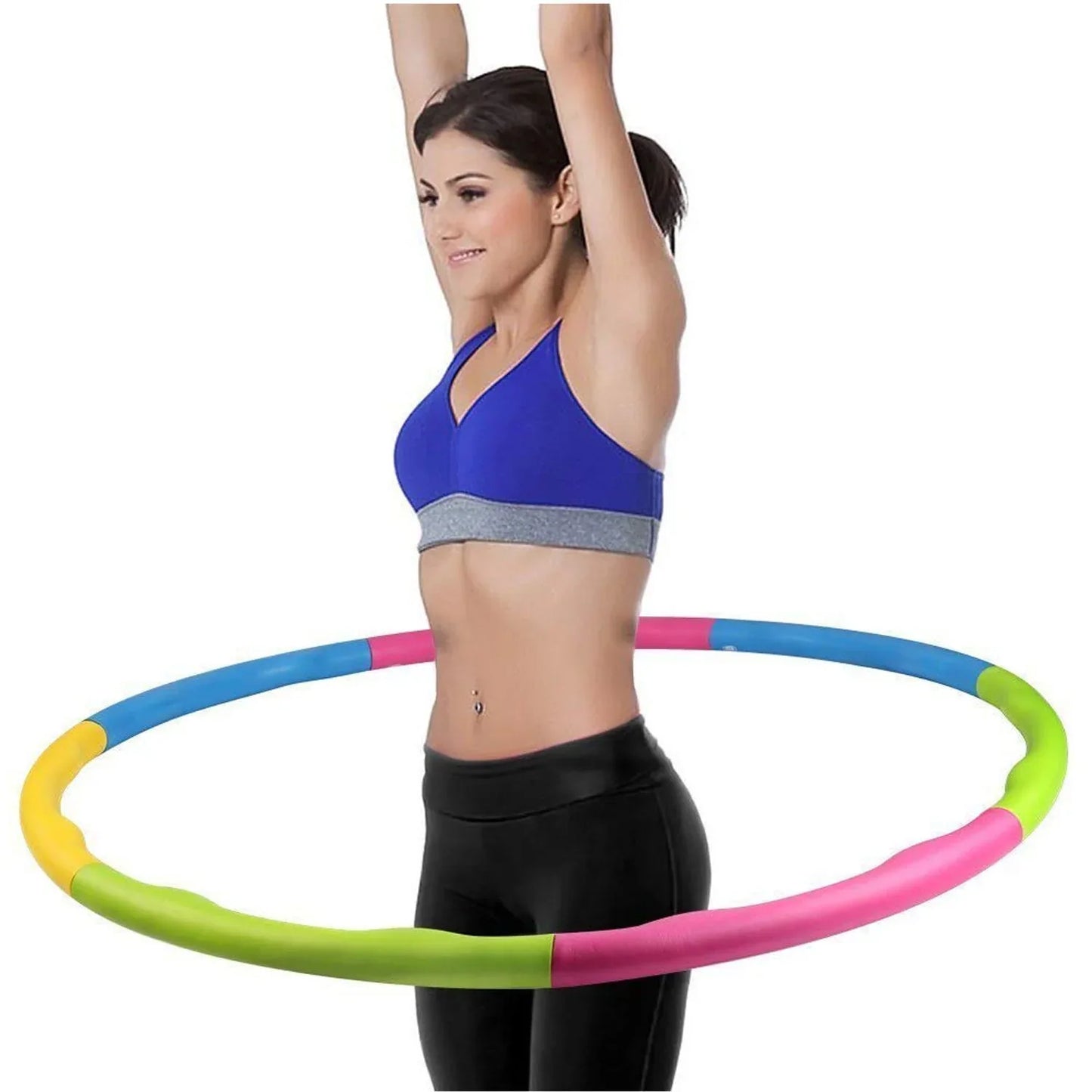 8018 Hoops Hula Interlocking Exercise Ring For Fitness With Dia Meter Boys Girls And Adults - Zidbik