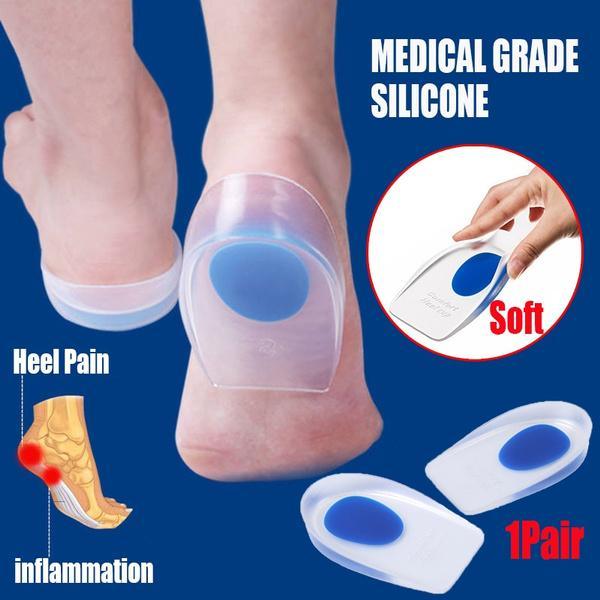 1413 Gel Heel Cups Silicon Heel Pad For Heel Ankle Pain - Zidbik