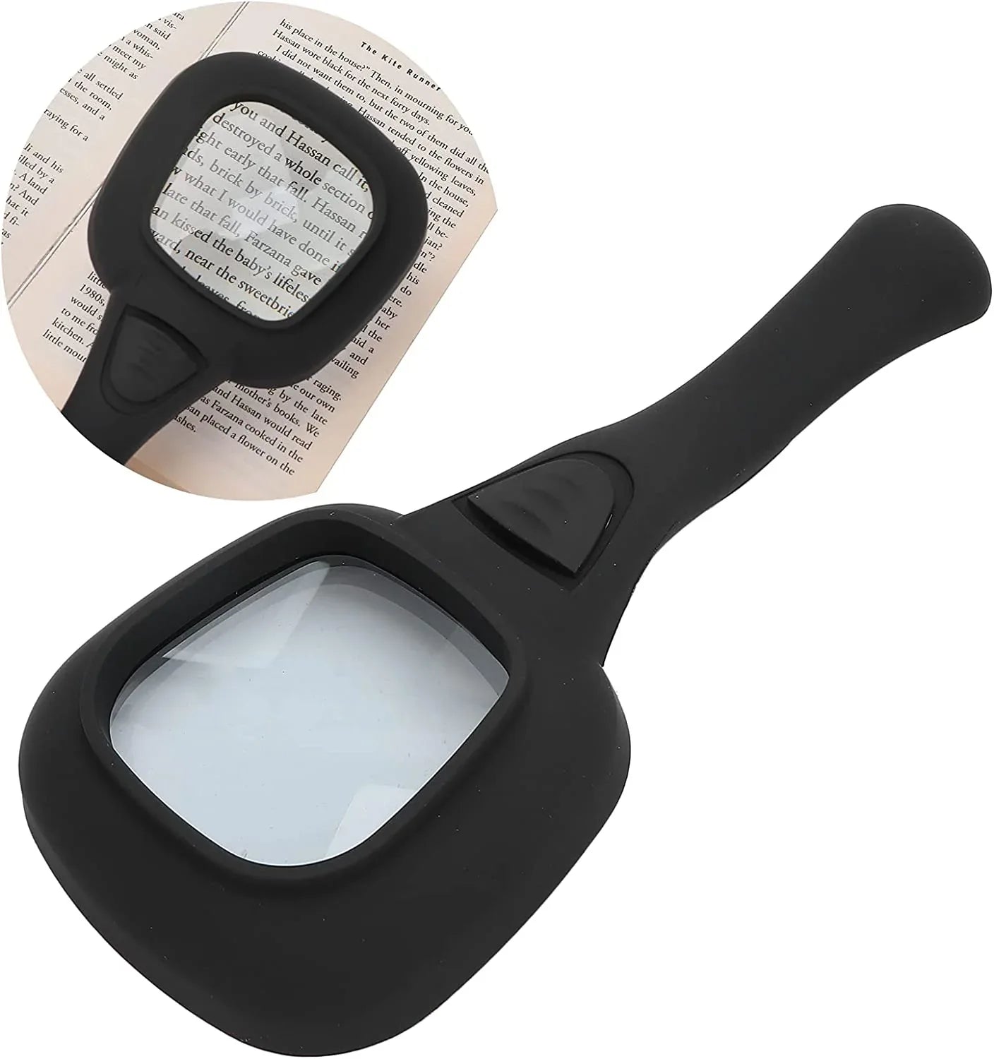1607 Handheld Magnifying Glass 6 Led Illuminated Lighted Magnifier For Seniors Reading Soldering Inspection Coins Jewelry Exploring - Zidbik