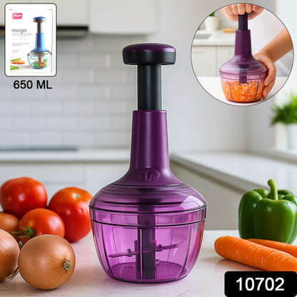 Supermom Manual Push Vegetable Chopper 650 Ml - (1 Pc) - Zidbik