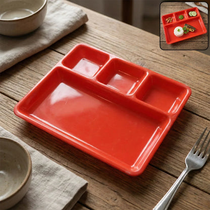32 25 Cm Multipurpose Compartment Serving Tray (1 Pc) - Zidbik