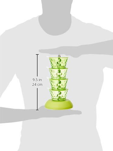 2141 4 In 1 Multipurpose 360 Degree Rotating Pickle Rack Container For Kitchen - Zidbik
