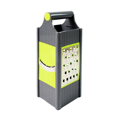 Steel And Plastic 4 In 1 Vegetable Fruit Slicer Grater Slicer (1 Pc) - Zidbik