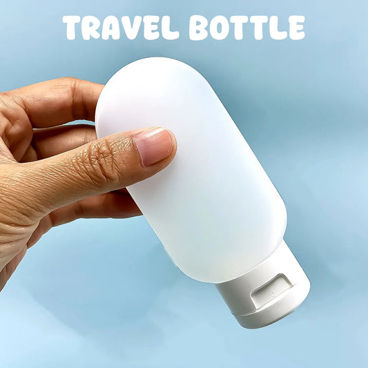 Small Plastic Travel Bottle Set Travel Shampoo And Conditioner Bottles (1 Pc 60 Ml Approx Mix Color) - Zidbik