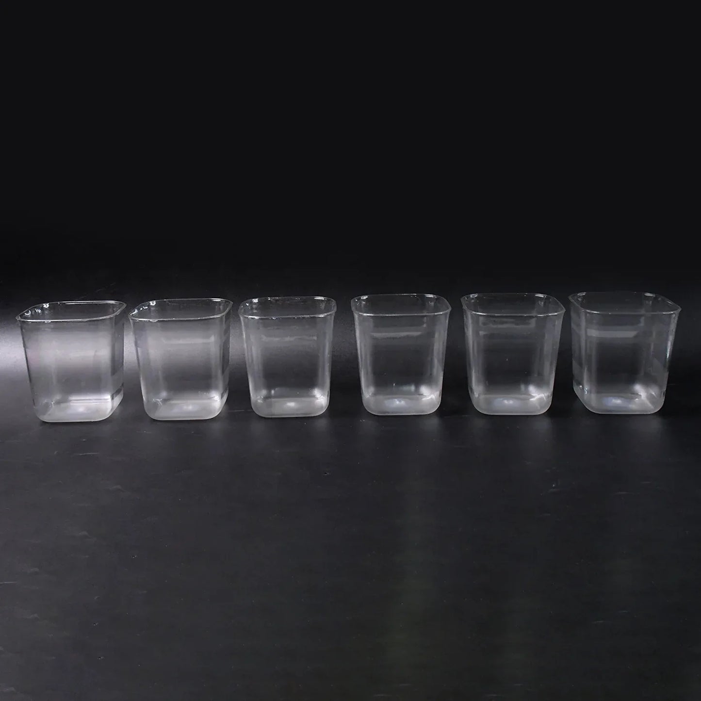 6pc Transparent Diamond Medium Serving Glass Set Glass Set For Water Juice Etc - Zidbik